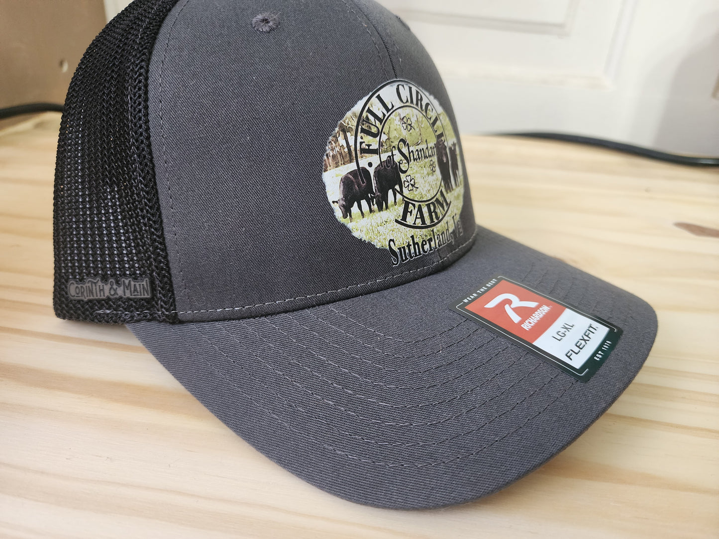 Full Circle Farm FLEX FIT or Trucker Hat with Full Color Design