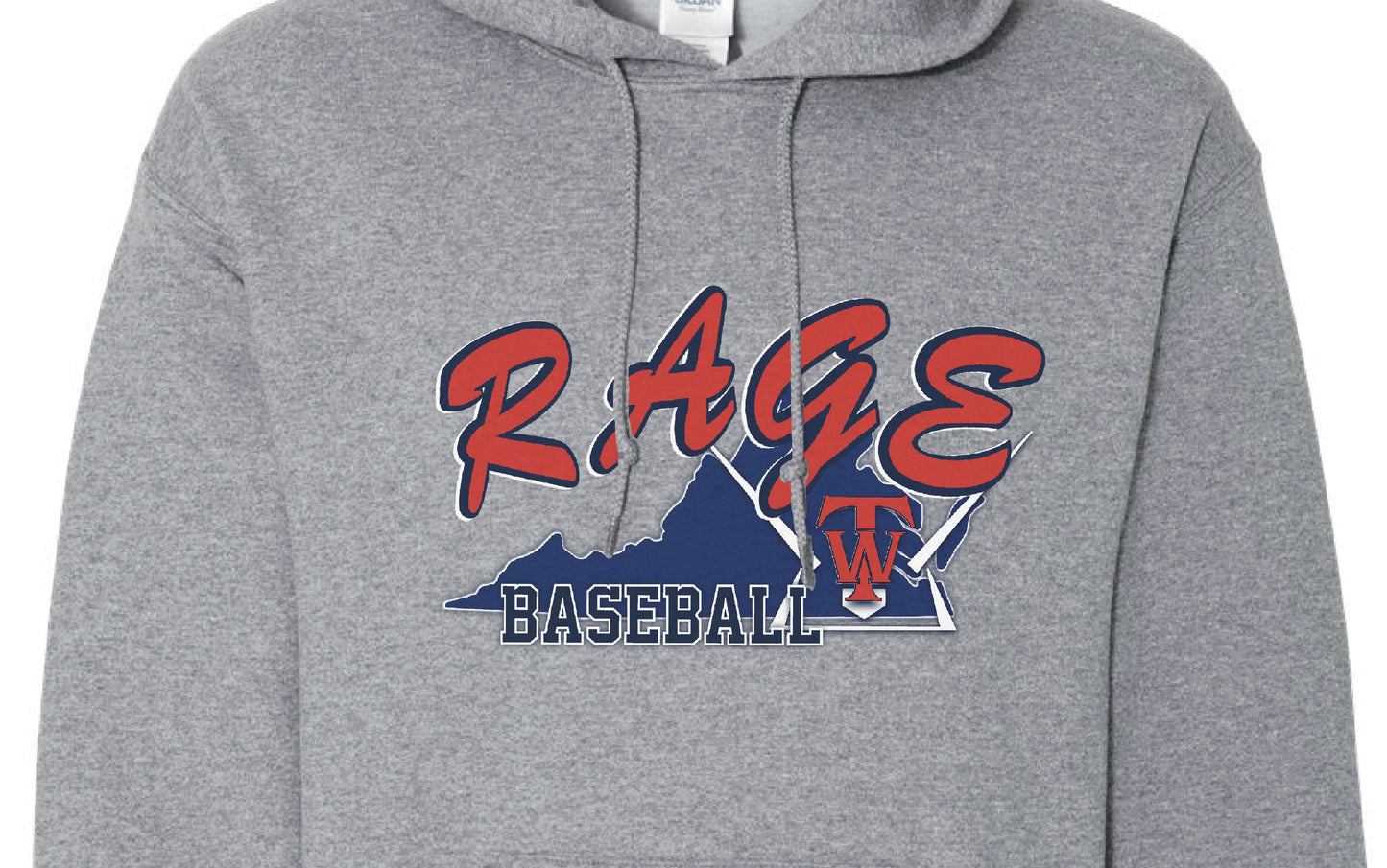Personalized Rage Baseball Hoodie