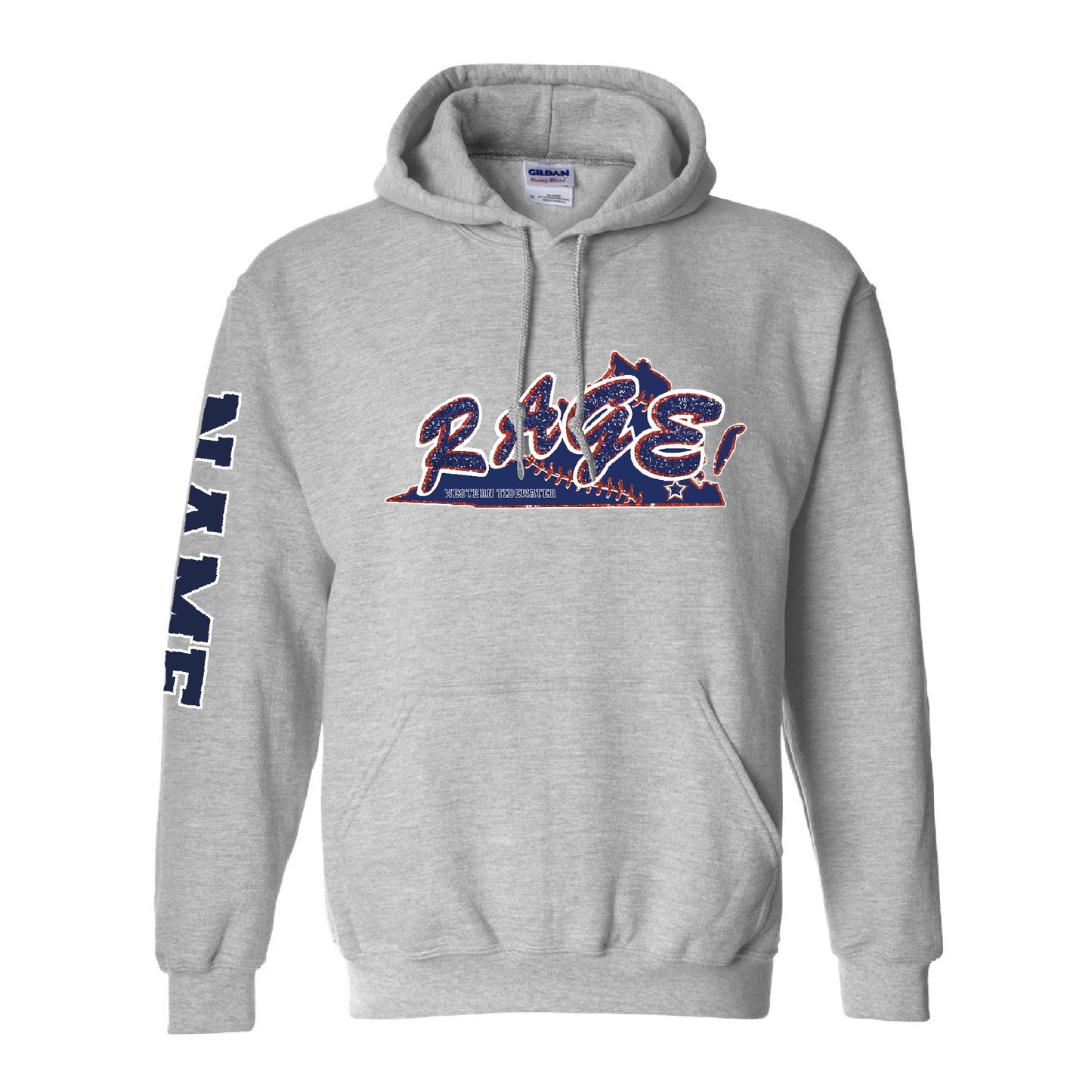 Personalized Faux Glitter Rage Hoodie