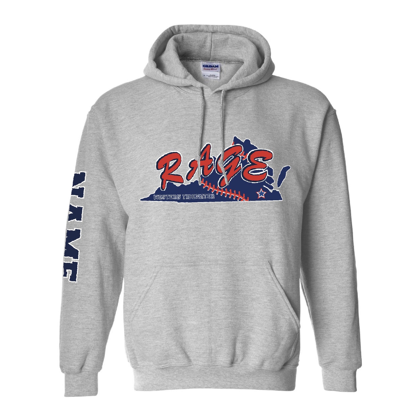 Personalized Rage Western Tidewater Hoodie