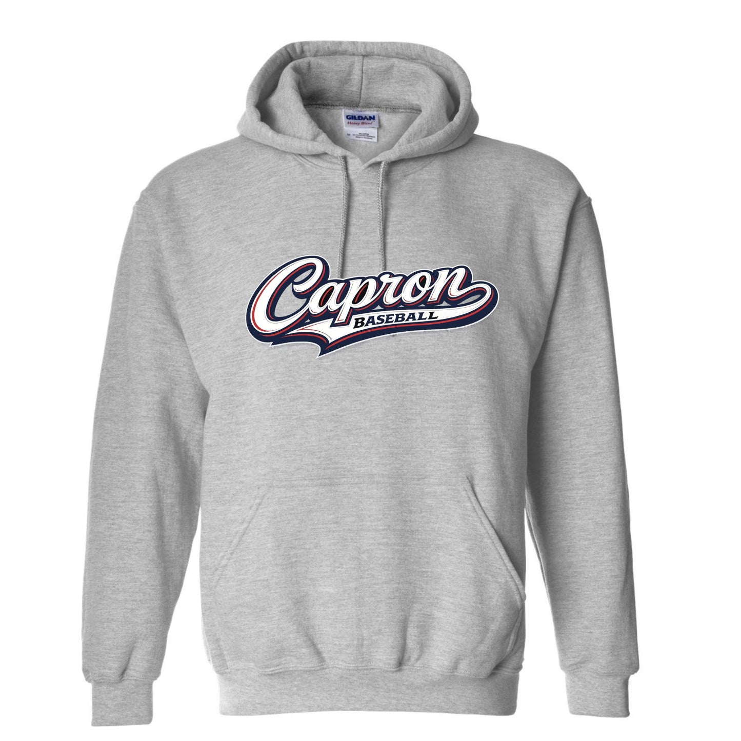 Capron Grey Baseball Hoodie