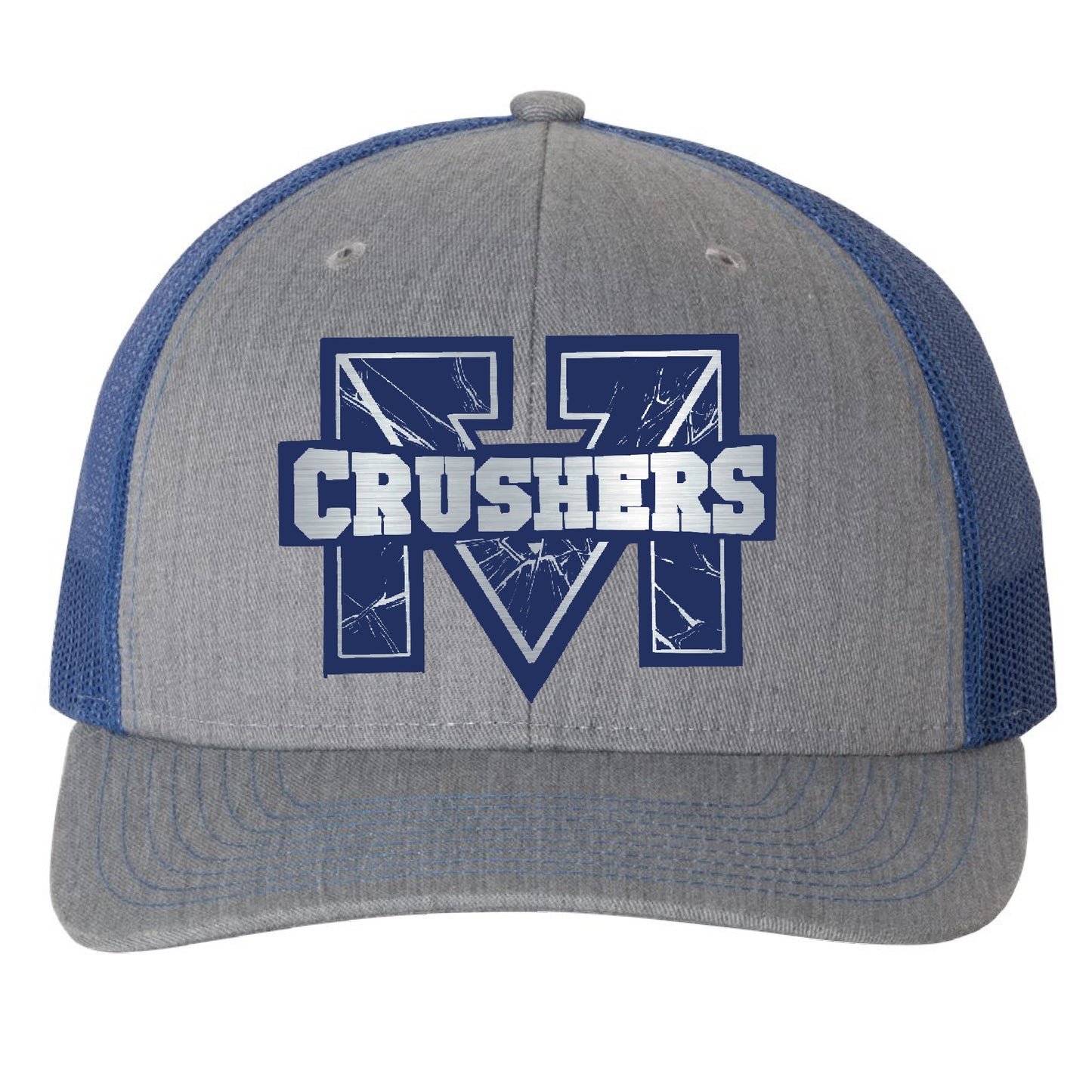 DTM - Snapback Big M Crushers Hat- Grey and Royal