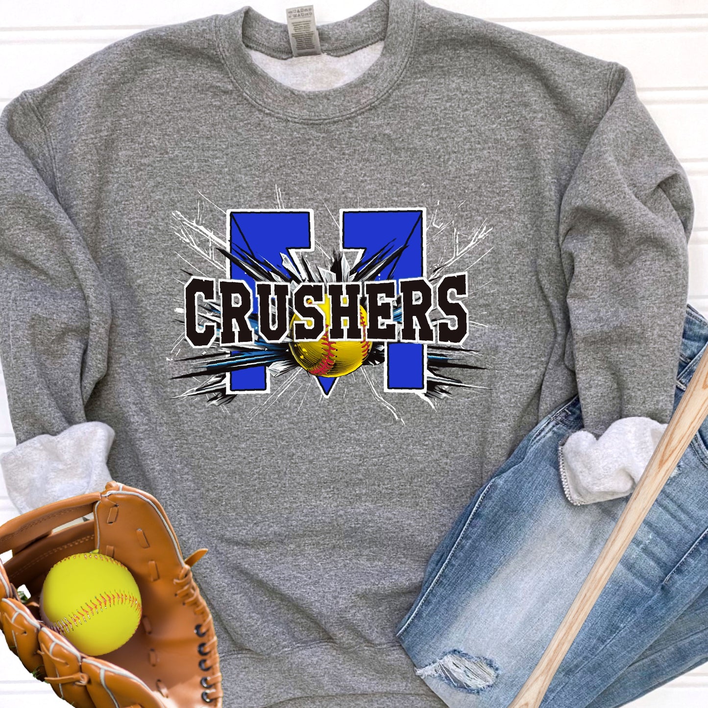 Personalized Crushers Basic Crewneck Sweatshirt