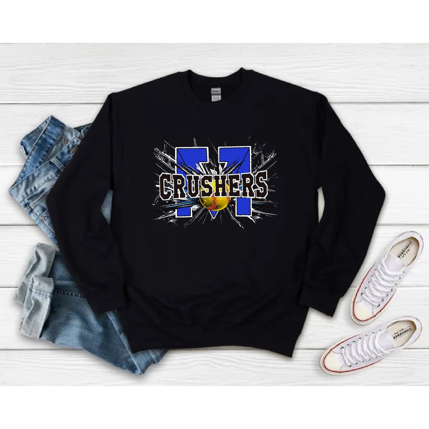 Personalized Crushers Basic Crewneck Sweatshirt