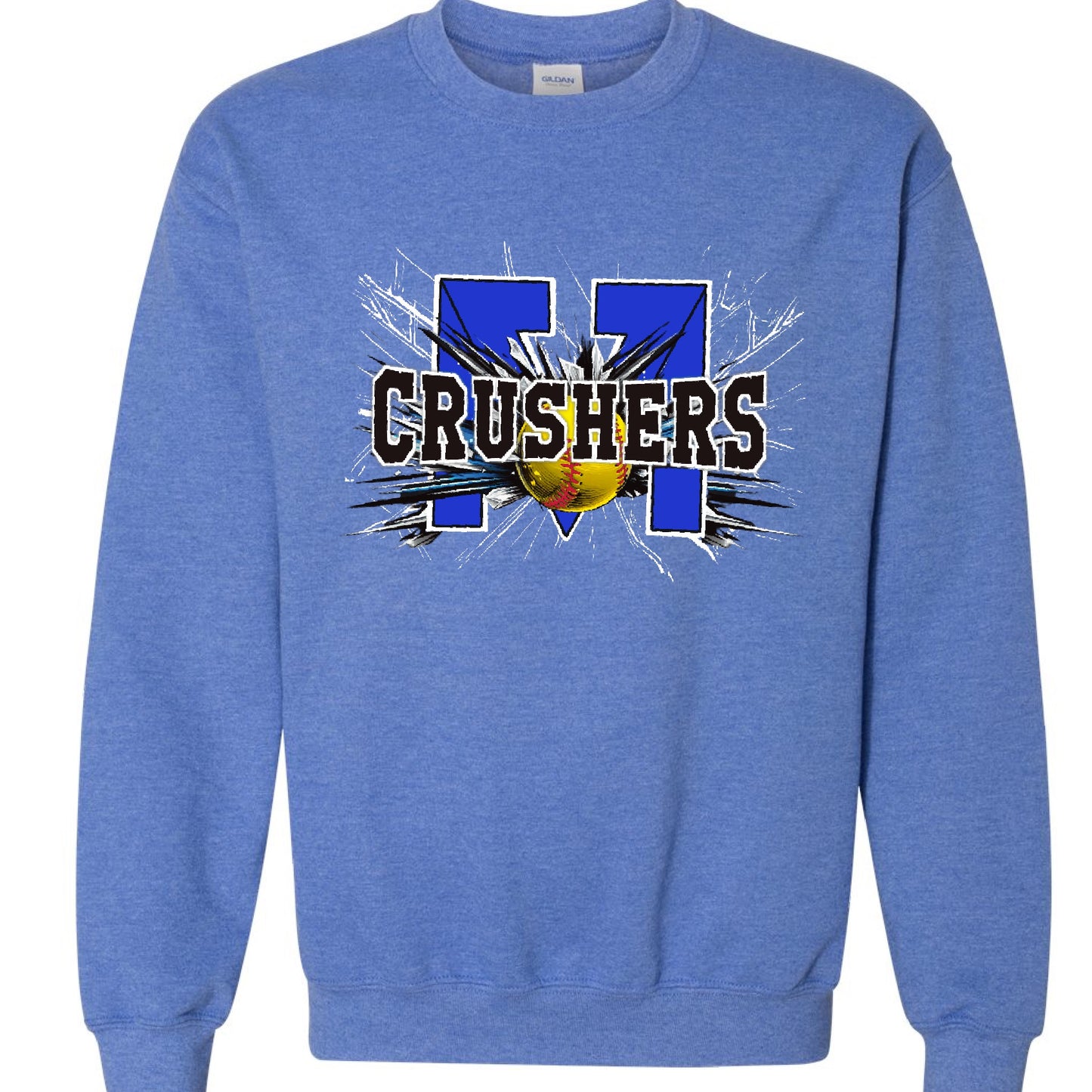 Personalized Crushers Basic Crewneck Sweatshirt