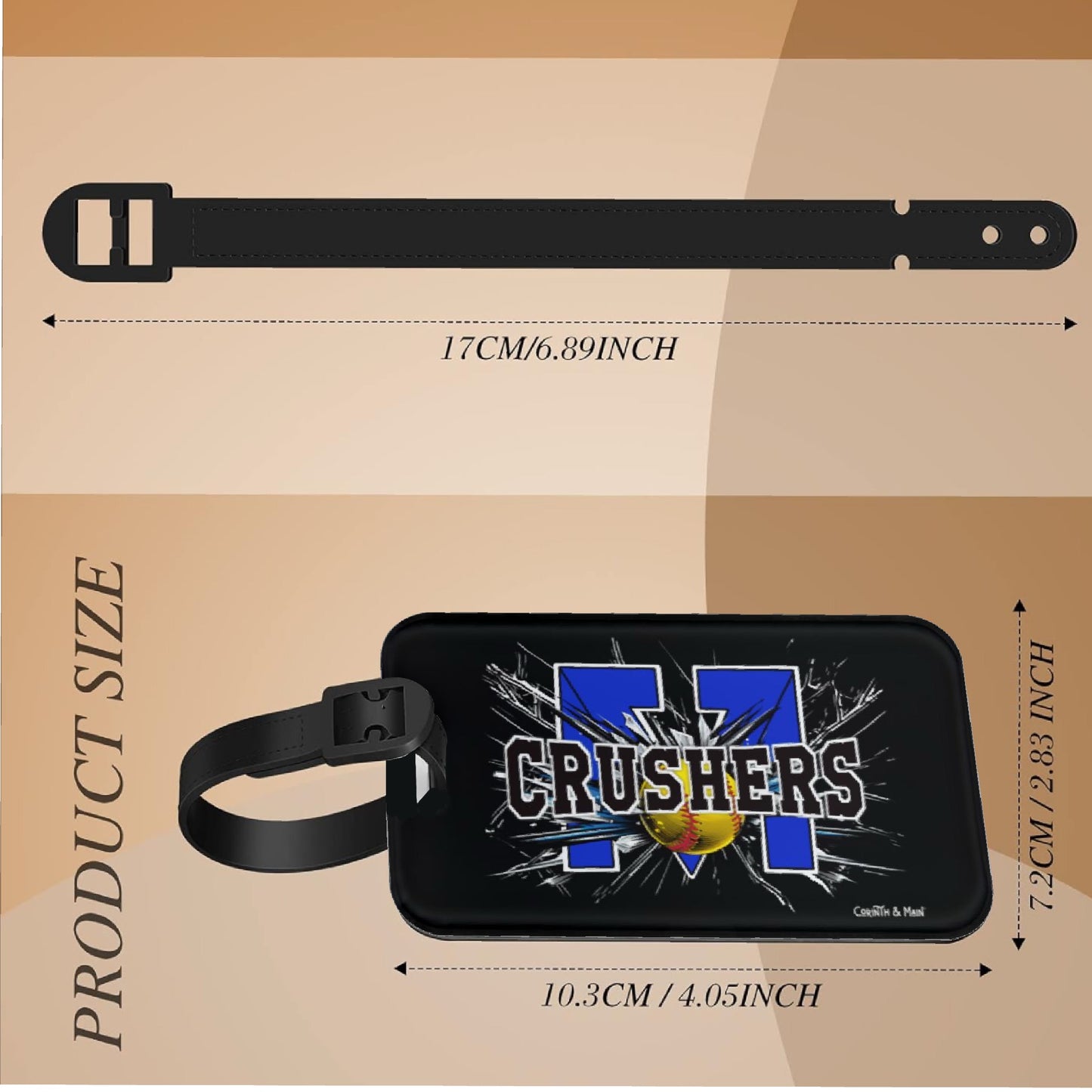 Crushers Custom Luggage Tags