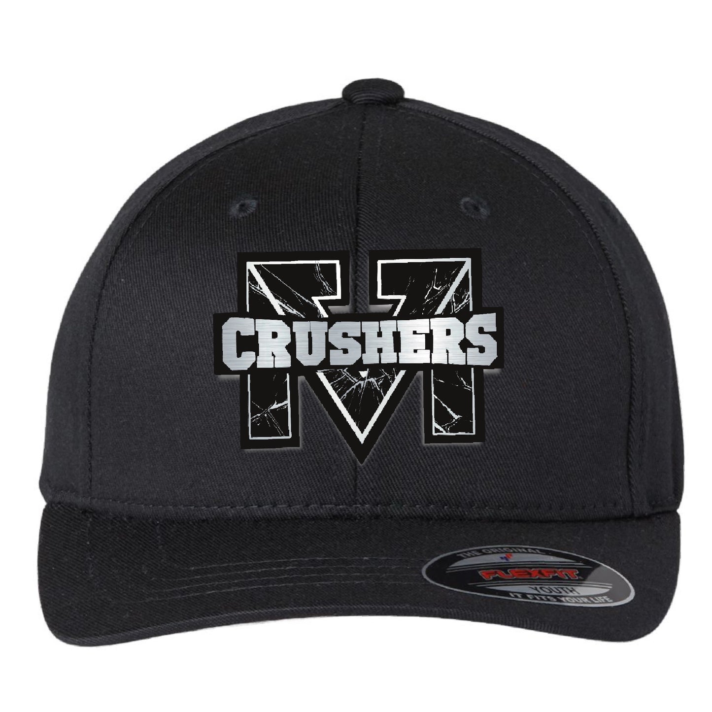 Crushers YOUTH Flex Fit Hat-Black