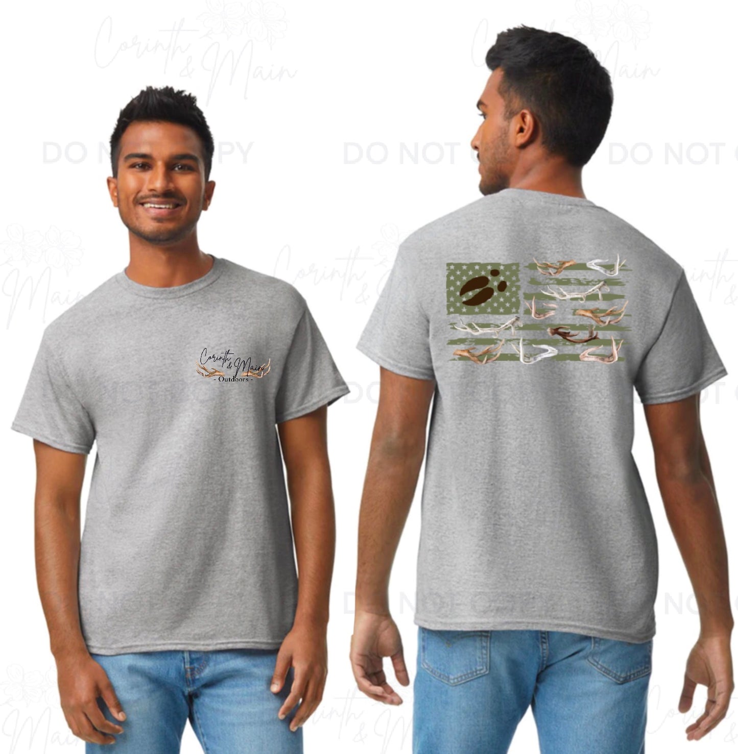 Flag with Antlers - Corinth & Main