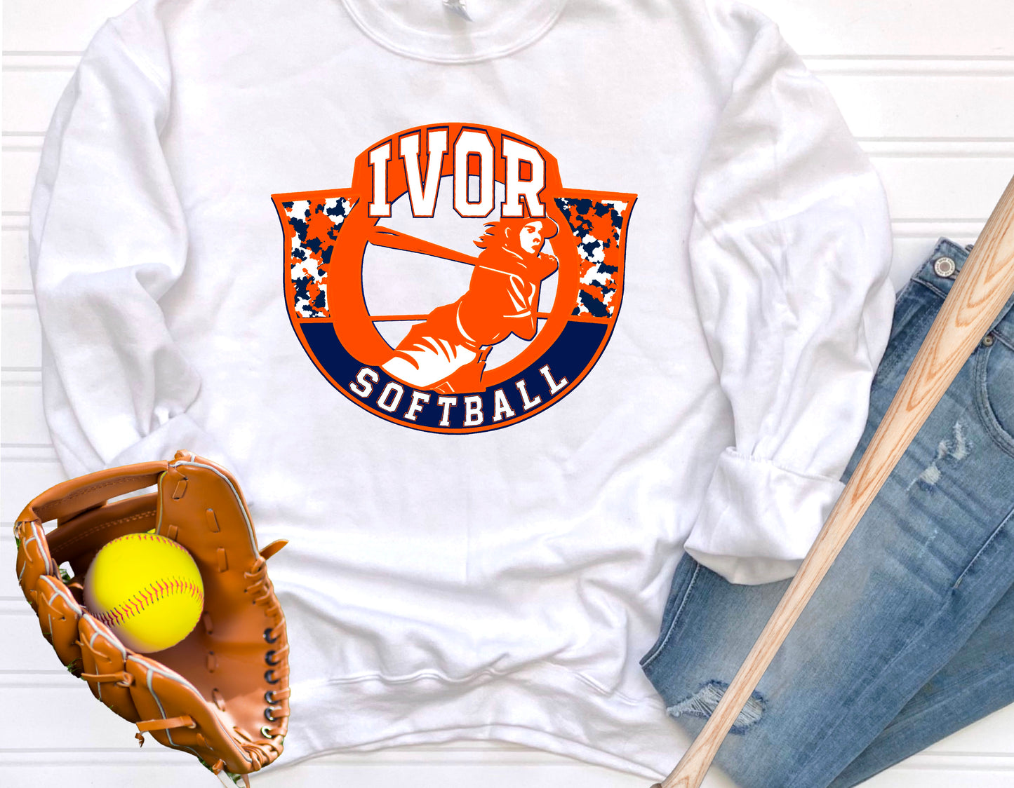 2024 Ivor Softball Logo Sweatshirts