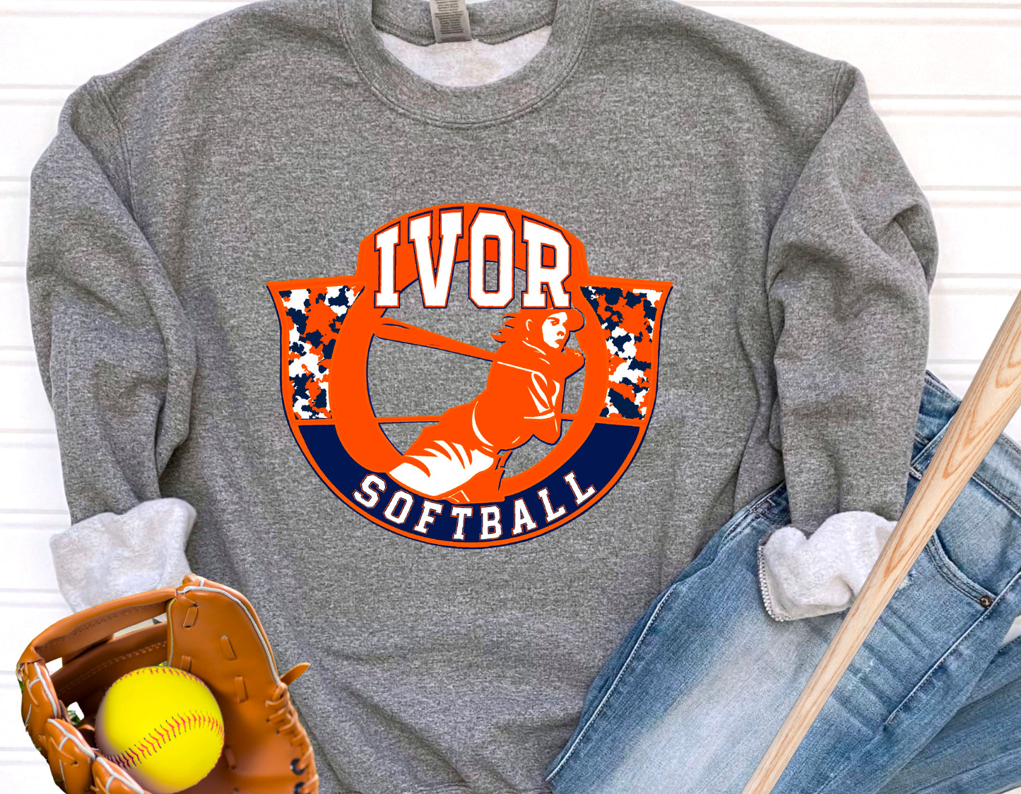 2024 Ivor Softball Logo Sweatshirts