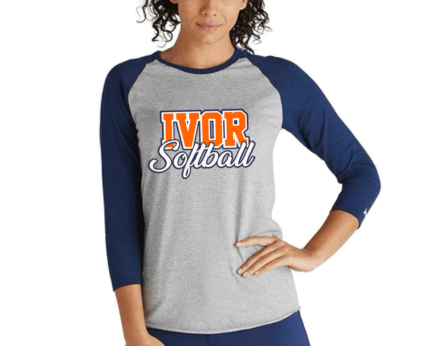 Player Name & Number- 3/4 Raglan Ivor Ball Shirt