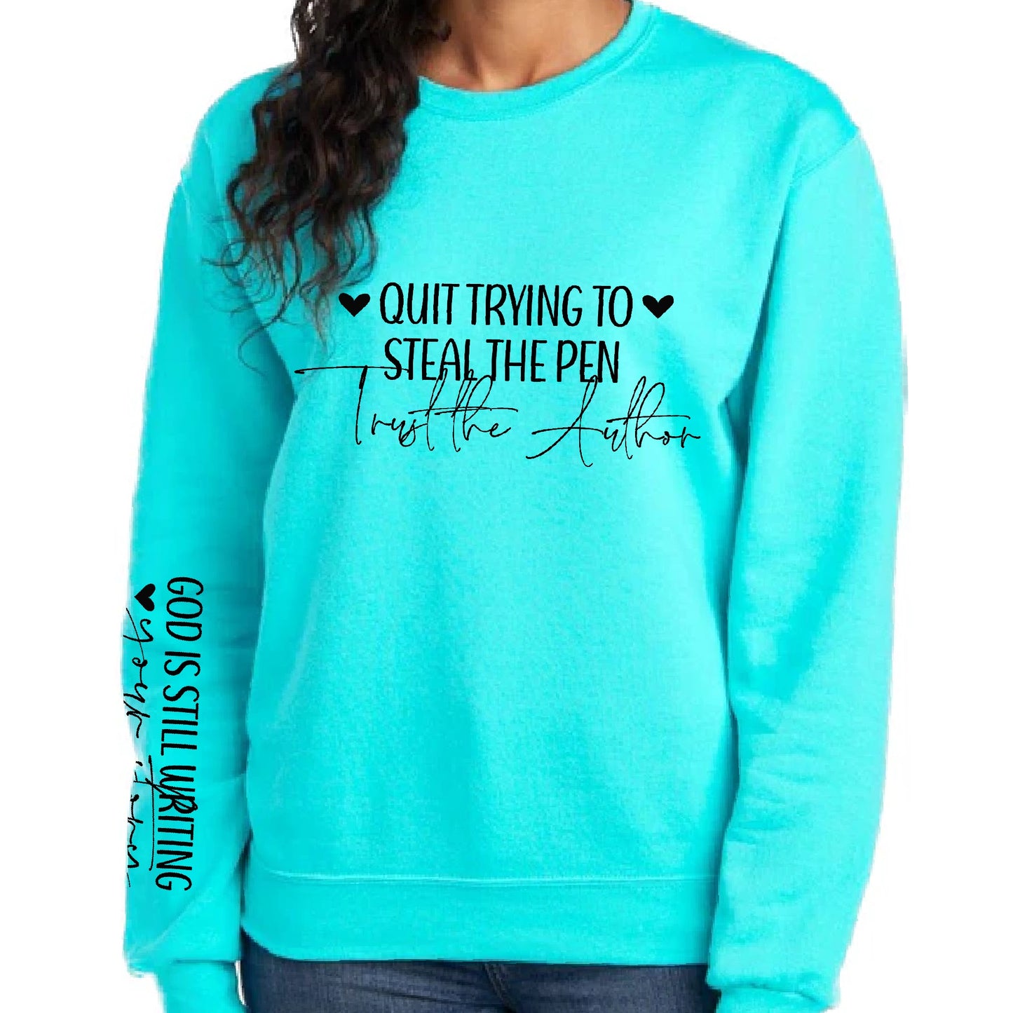 Your Story Teal Crewneck