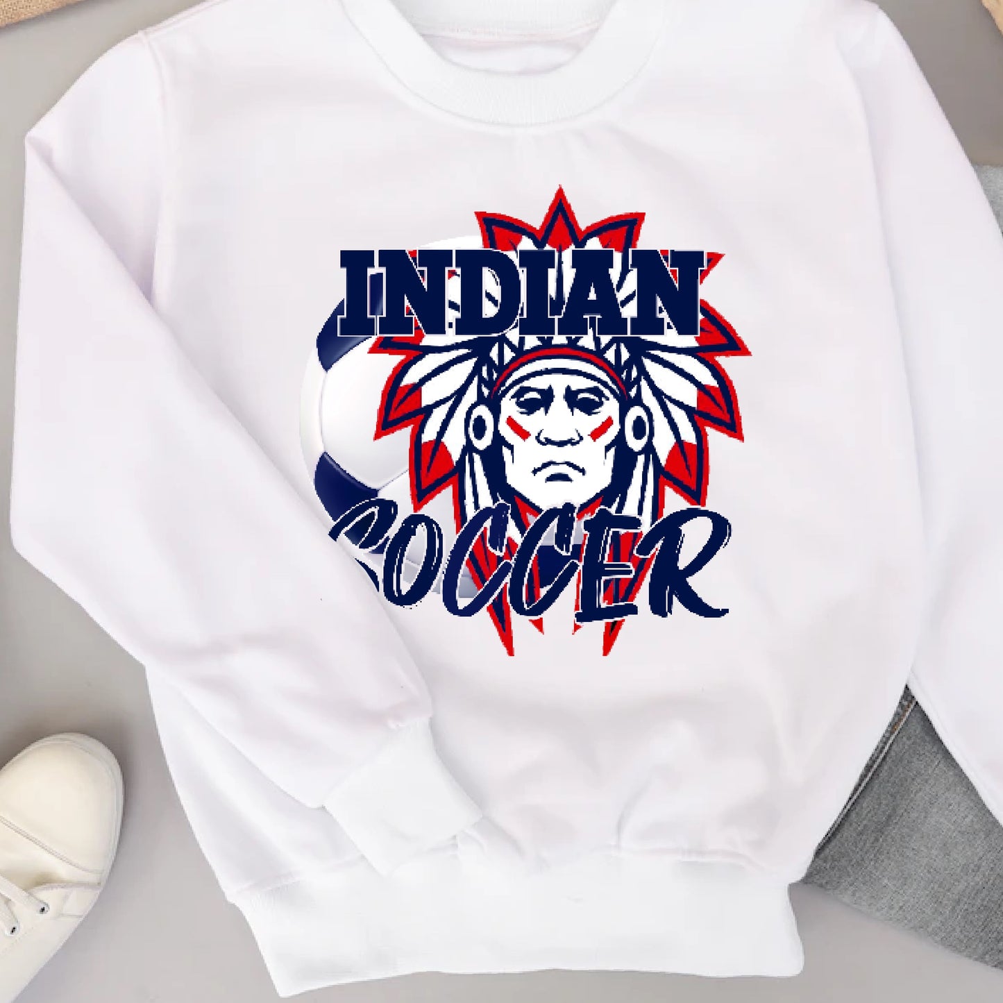 White- Southampton Soccer Crewnecks