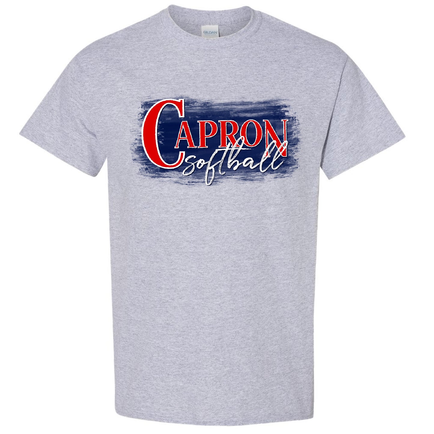 Capron Softball T-shirt- Navy Paint