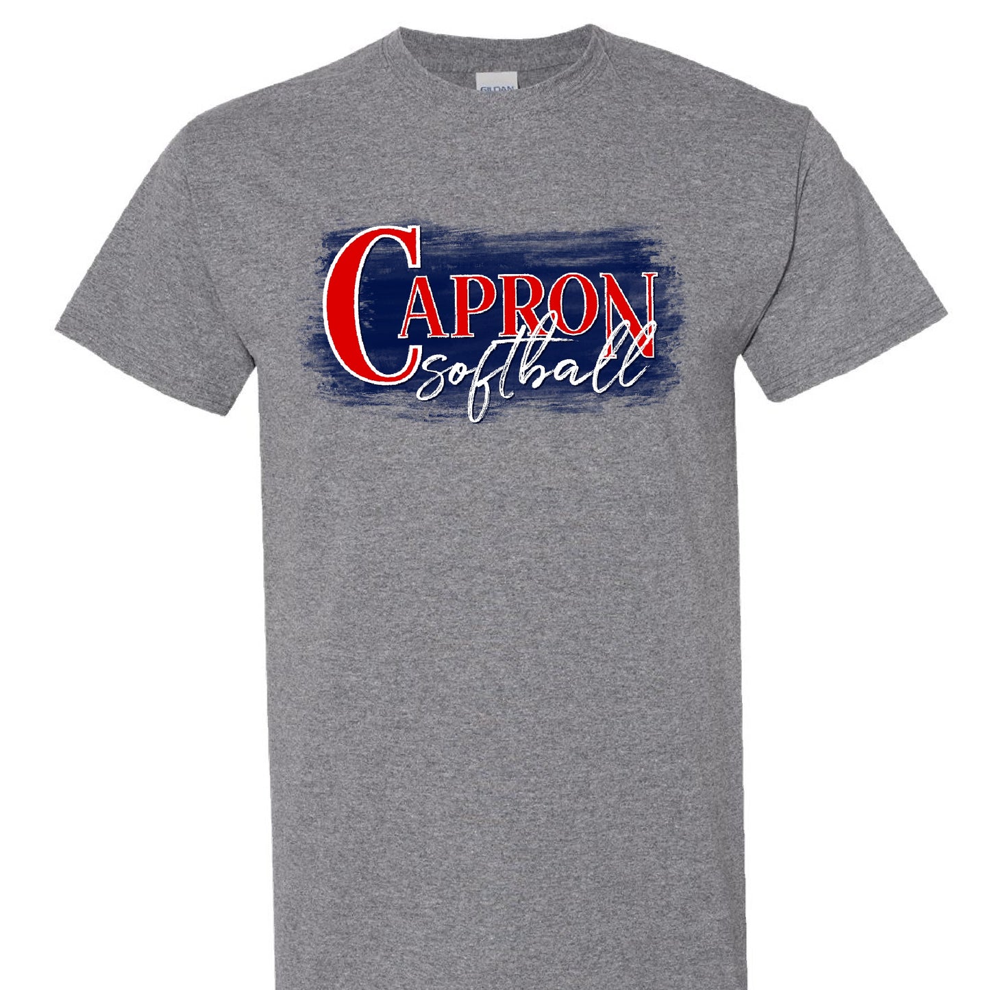 Capron Softball T-shirt- Navy Paint