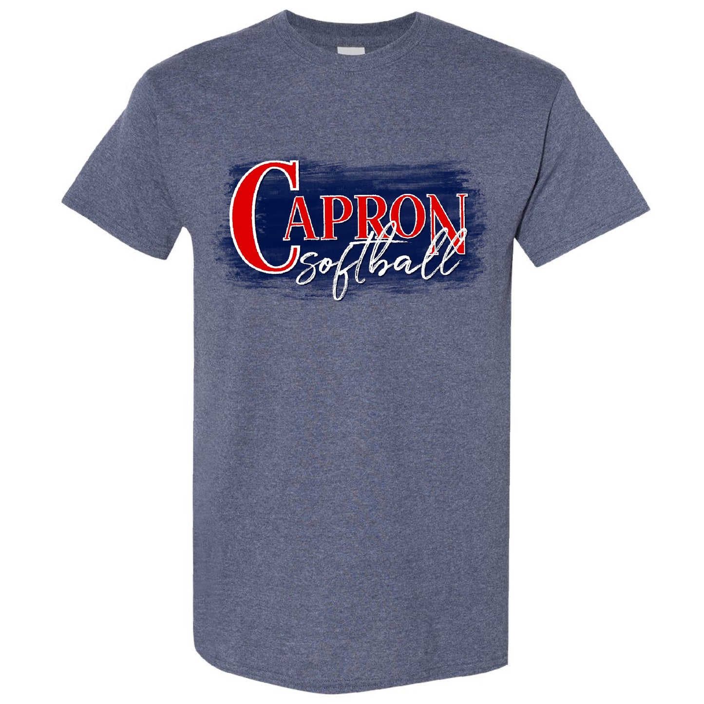 Capron Softball T-shirt- Navy Paint