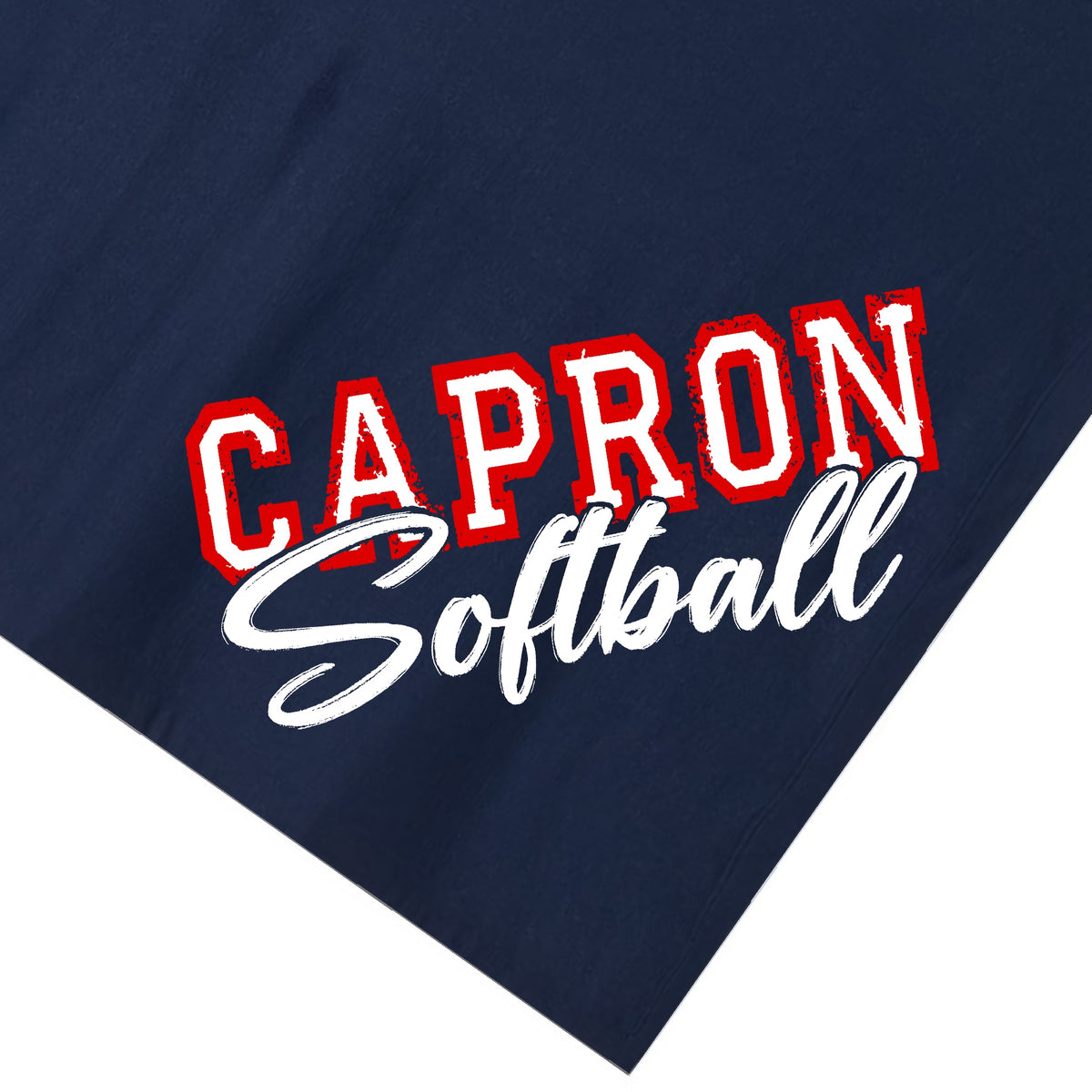 Navy Capron Fleece Softball Blanket