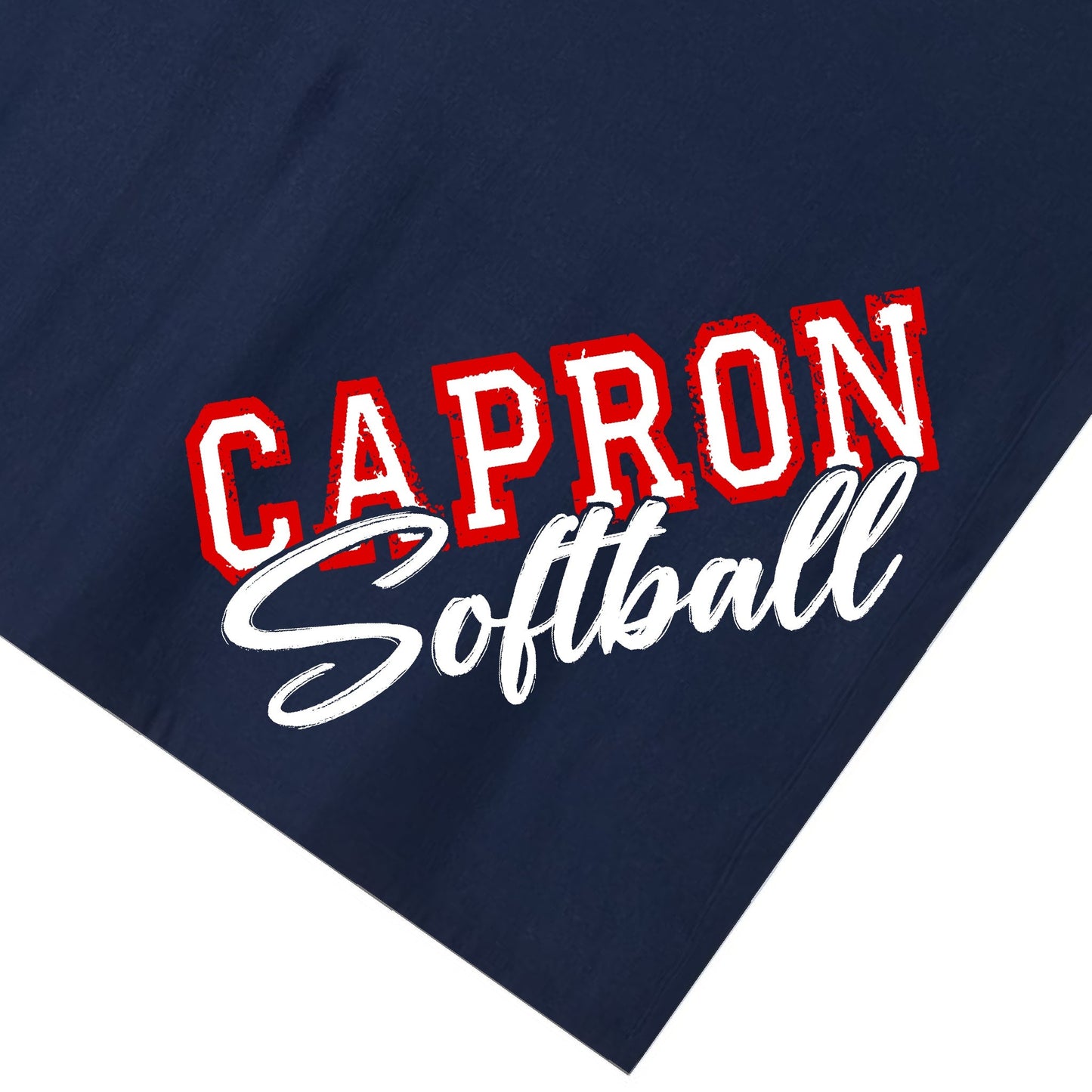 Personalized Navy Capron Fleece Softball Blanket