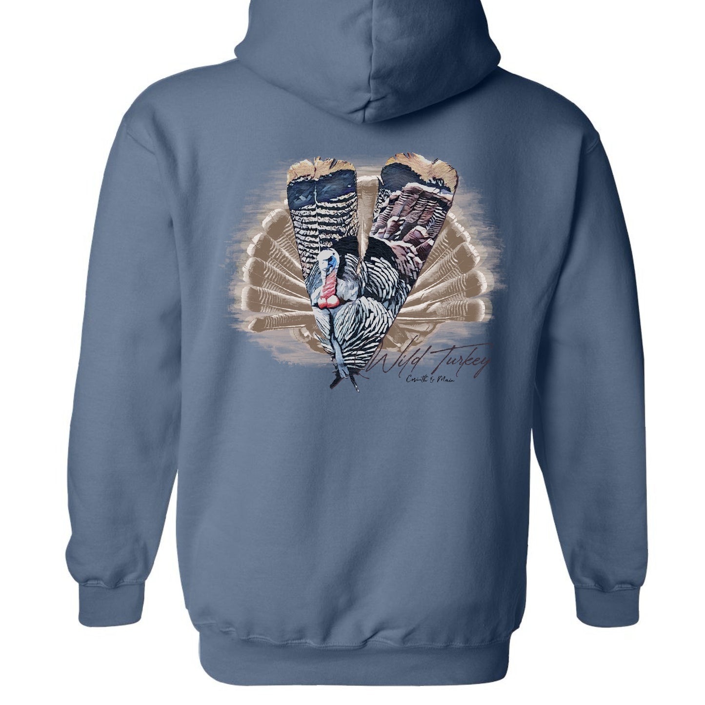 Wild Turkey in Feathers