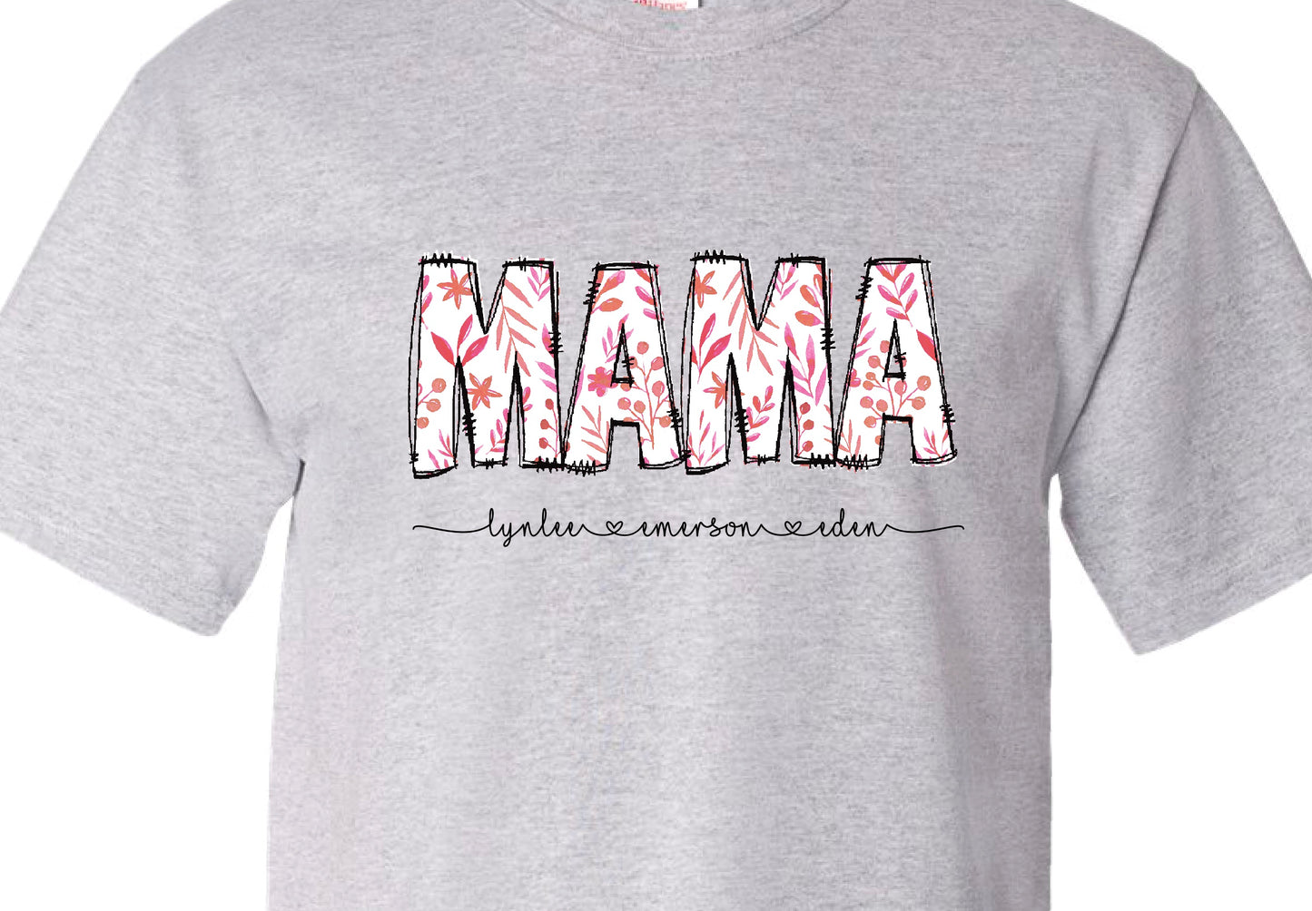 Mama-Personalized Shirt- Coral
