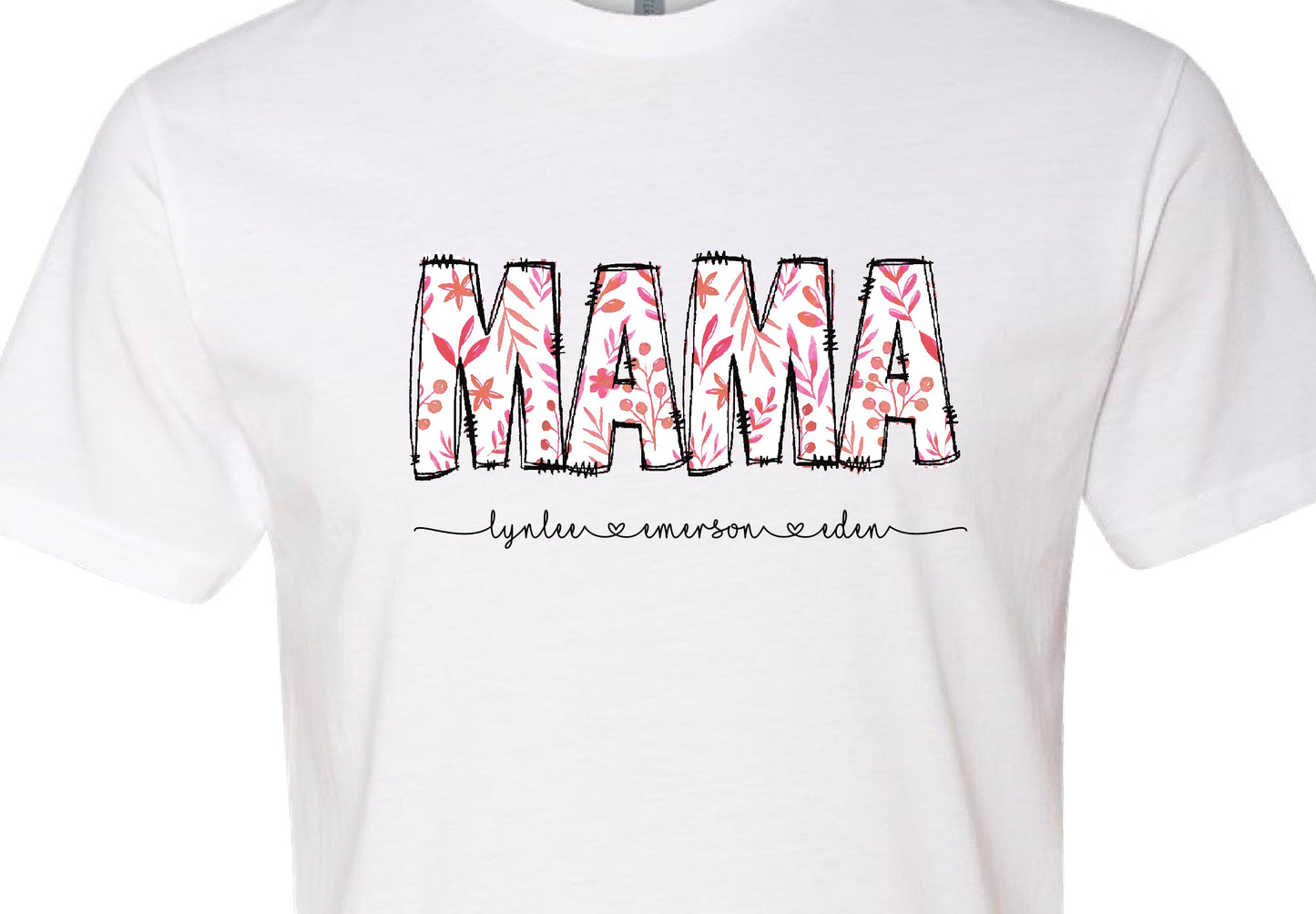 Mama-Personalized Shirt- Coral
