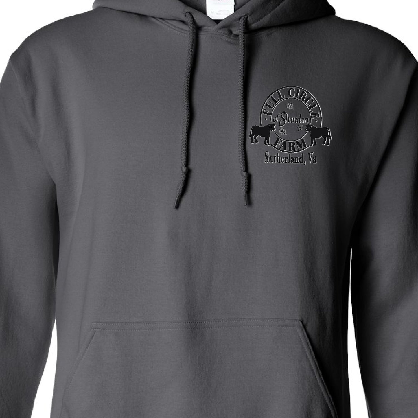 Full Circle Farm Hoodie Charcoal Grey