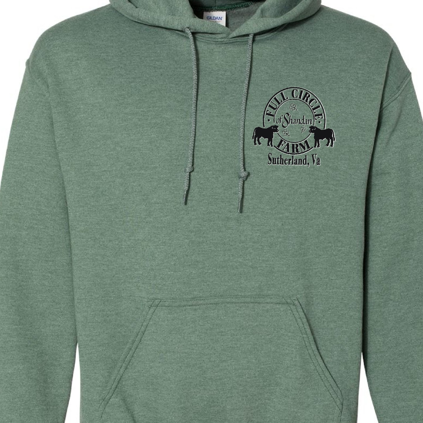 Full Circle Farm Hoodie Heather Green