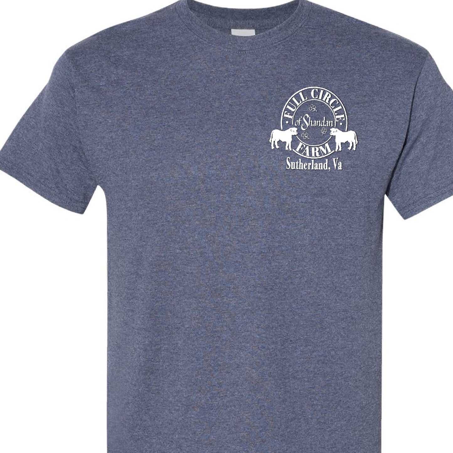 Full Circle Farm Landscape T-shirt Heather Navy
