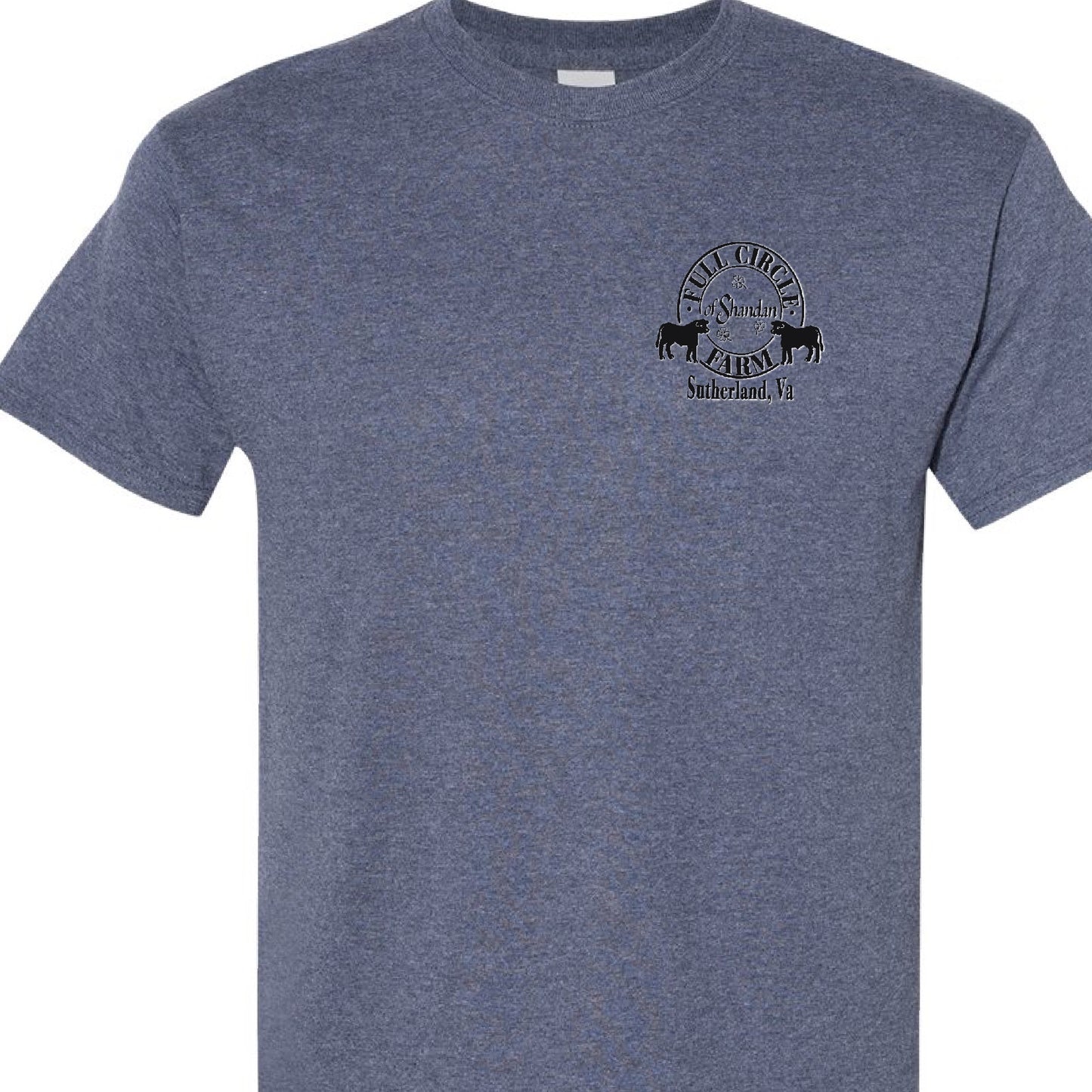 Full Circle Farm T-shirt Heather Navy