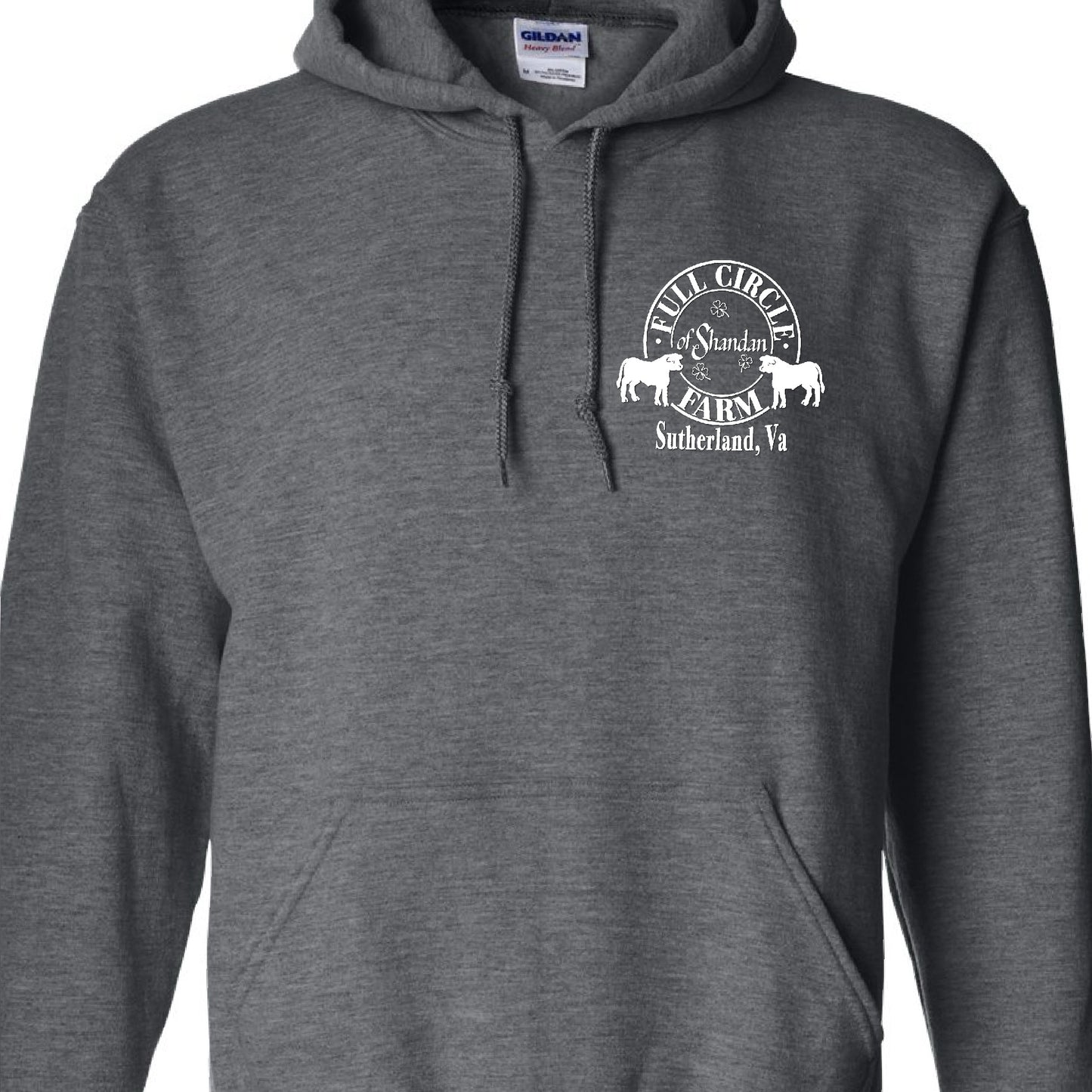 Full Circle Farm Logo Hoodie Dark Grey