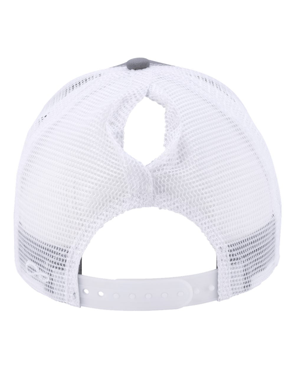 Badgers Pony Tail Hat- Lavender/White