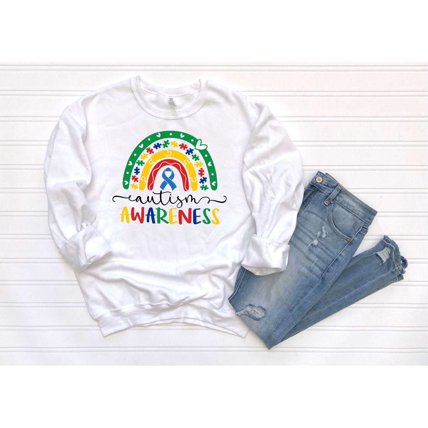 Autism Awareness- Rainbow Primary Colors - Corinth & Main