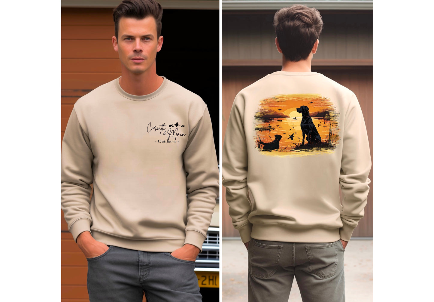 Hunting Dogs at Sunset - Corinth & Main