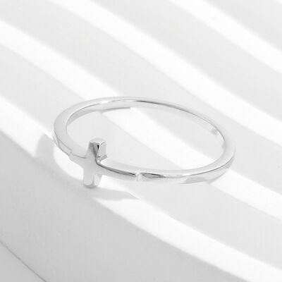 925 Sterling Silver Cross Ring - Corinth & Main