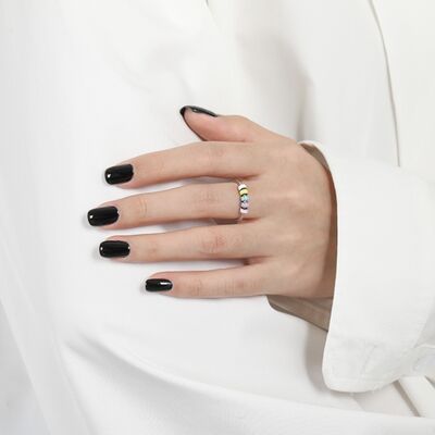 925 Sterling Silver Oil Drip Ring - Corinth & Main