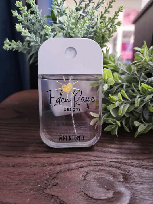 Winter Forest Hand Sanitizer with Protective Silicone case