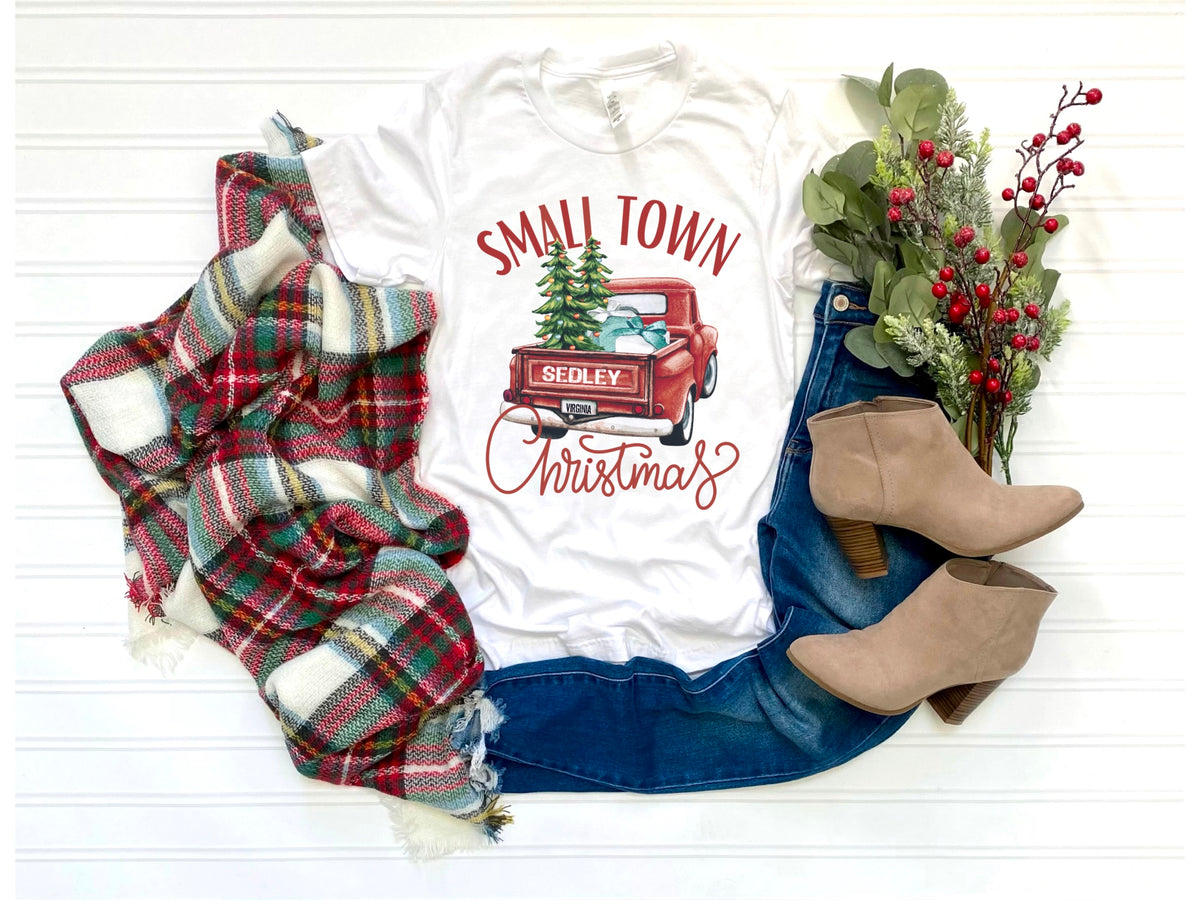 Small Town Christmas Truck (Personalize)