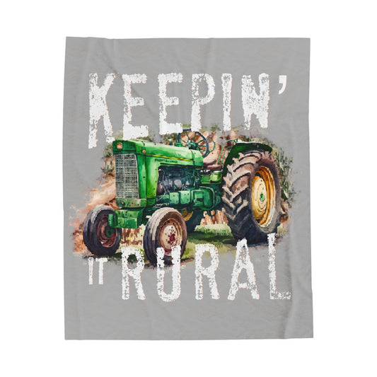 Keepin' It Rural Plush Blanket - Corinth & Main