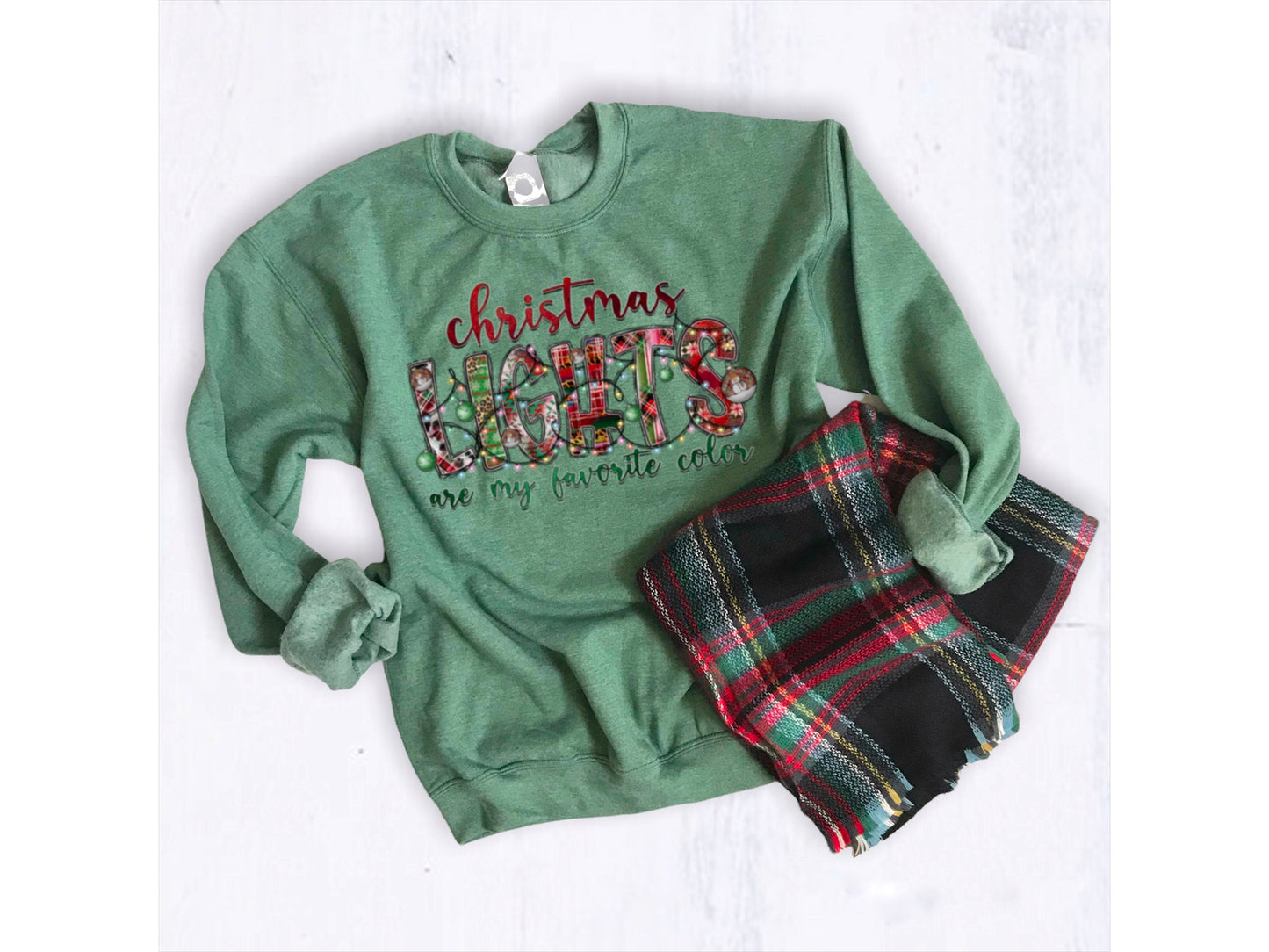 Christmas Lights Plaid