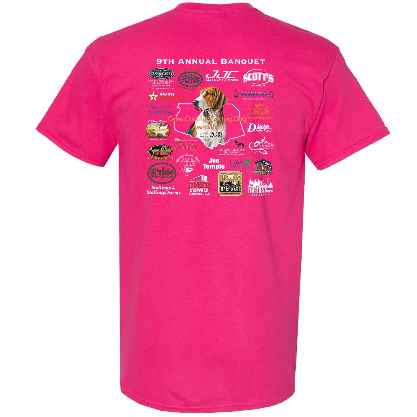 9th Annual Banquet GCSDA T-shirt