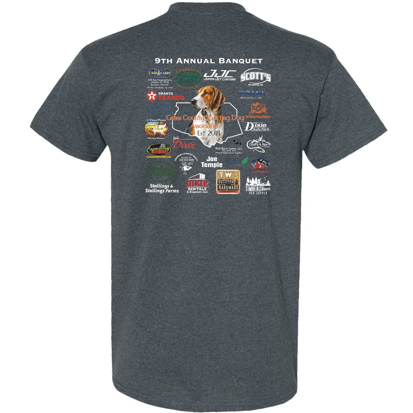 9th Annual Banquet GCSDA T-shirt