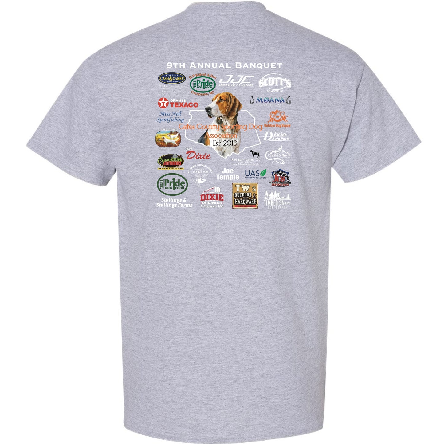 9th Annual Banquet GCSDA T-shirt
