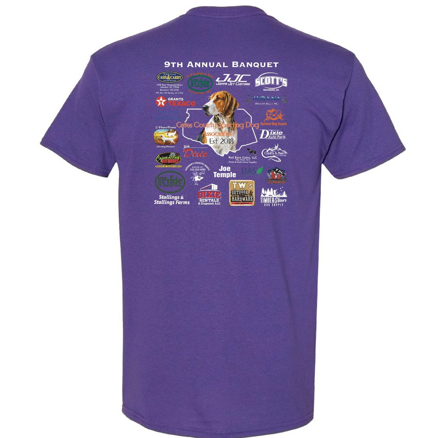 9th Annual Banquet GCSDA T-shirt