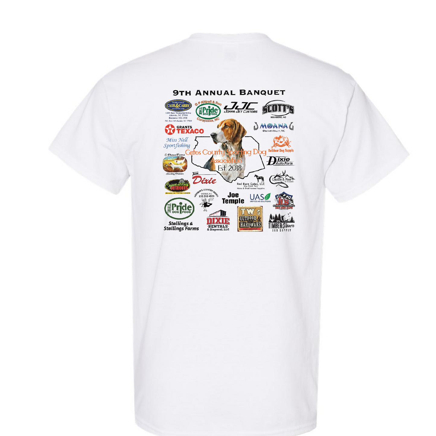 9th Annual Banquet GCSDA T-shirt