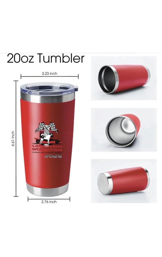 Graphic Tumbler Cup- Canaan Dog Club of America
