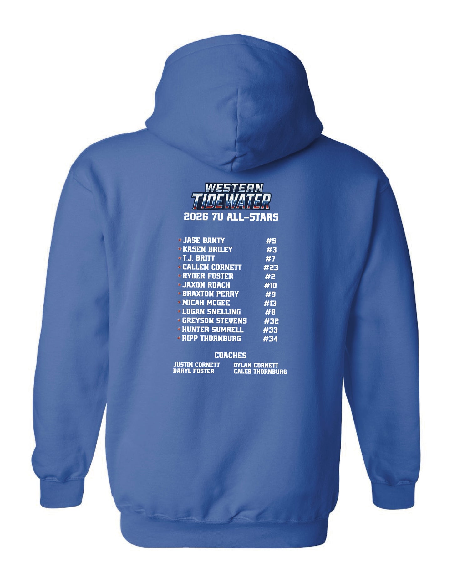 Western Tidewater Allstars 7U 2026 Hoodie