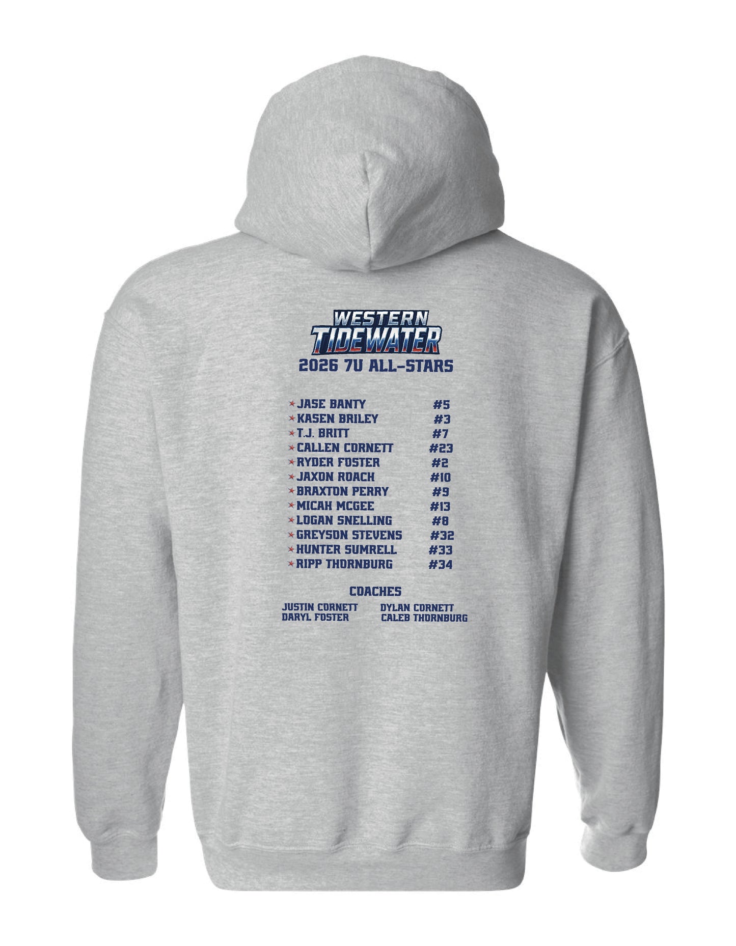 Western Tidewater Allstars 7U 2026 Hoodie