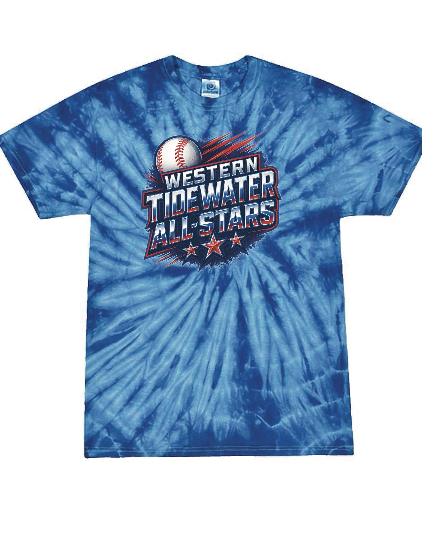 WT Allstars Baseball Tie Dye T-shirt