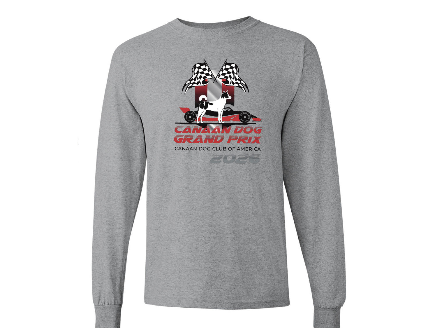 Front Design Canaan Dog Club of America Event Long Sleeve T-shirt