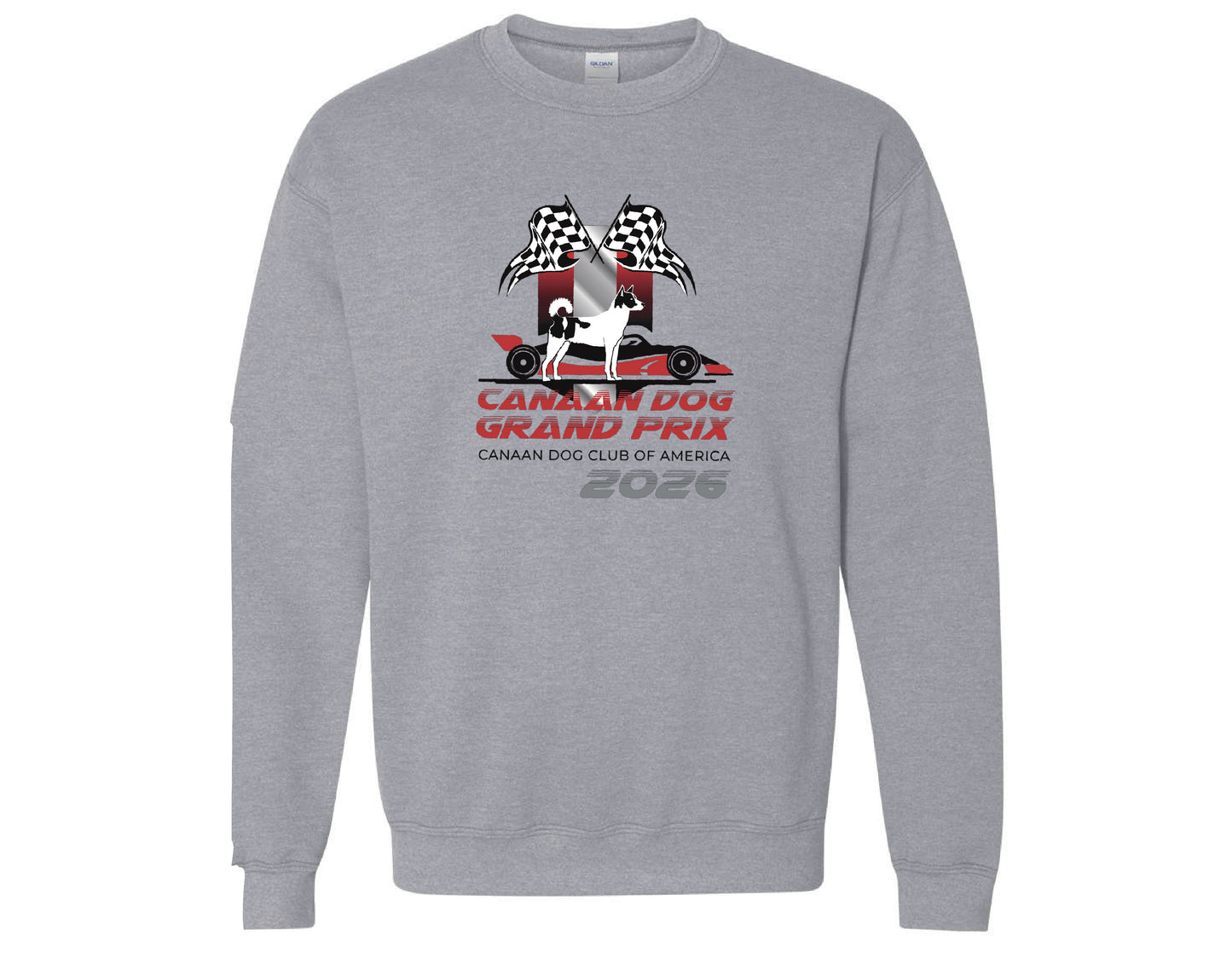 Front Design Canaan Dog Club of America Event Crewneck Sweatshirt